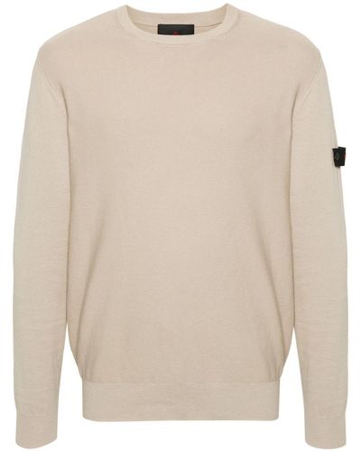 Peuterey Cotton Crewneck Sweater - Natural