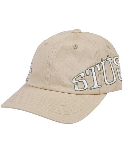 Stussy Logo Baseball Cap - Natural