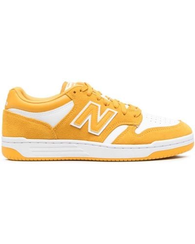 New Balance 480 Suede Low-top Trainers - Orange