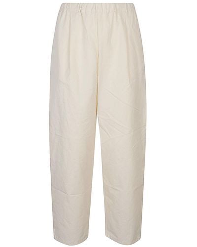 Apuntob Regular Fit Cotton Pants - White