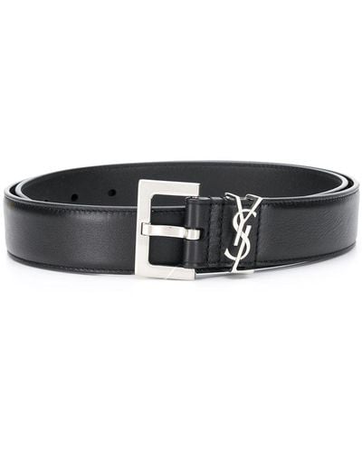 Saint Laurent Logo Belt. Accessories - Black