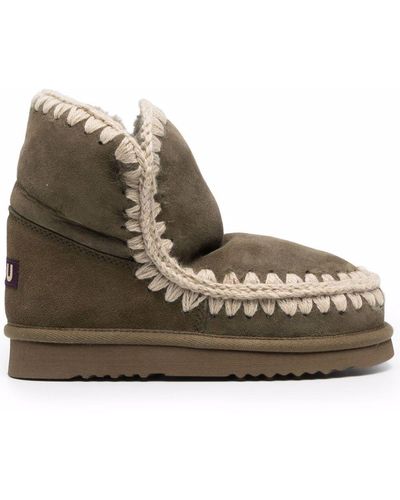 Mou Eskimo 18 Suede Ankle Boots - Brown