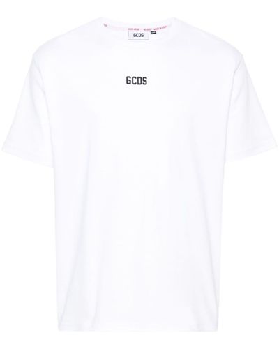 Gcds Logo-Appliqqué Cotton T-Shirt - White