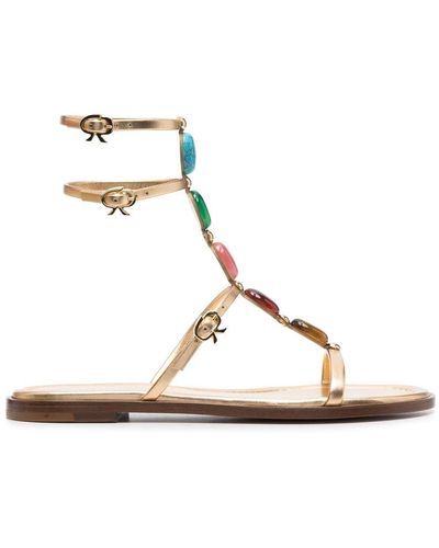 Gianvito Rossi Shanti 05 Sandals - Metallic