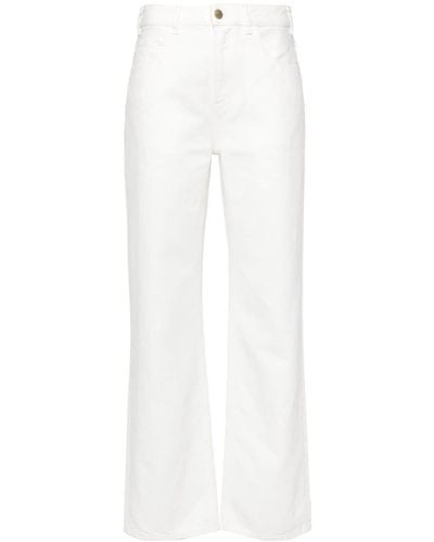 Chloé Wide Leg Denim Jeans - White