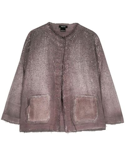 Avant Toi Rhinestone-embellished Jacket - Brown