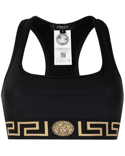 Versace La Greca Sports Bra - Black