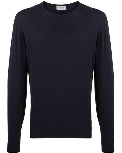 John Smedley Hatfield Knitted Sweater - Blue
