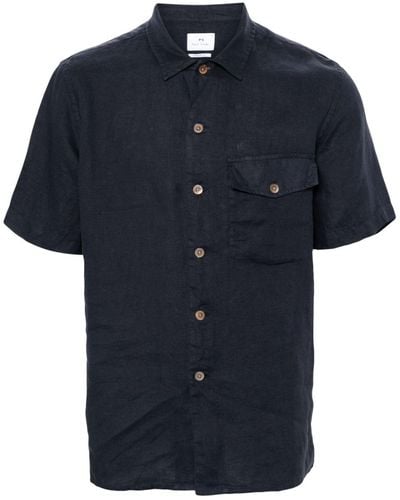 PS by Paul Smith Linen Shirt - Blue