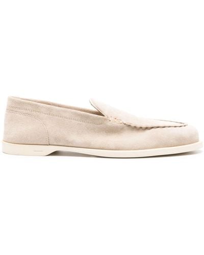 John Lobb Pace Suede Loafers - Natural