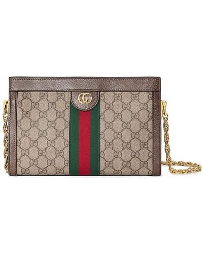 Gucci Small Ophidia Shoulder Bag - Gray