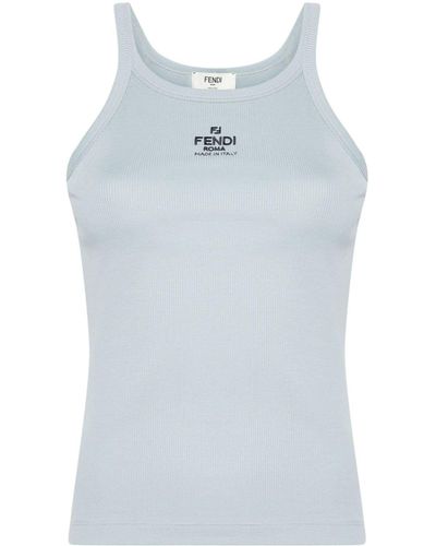 Fendi Roma Cotton Top - Blue