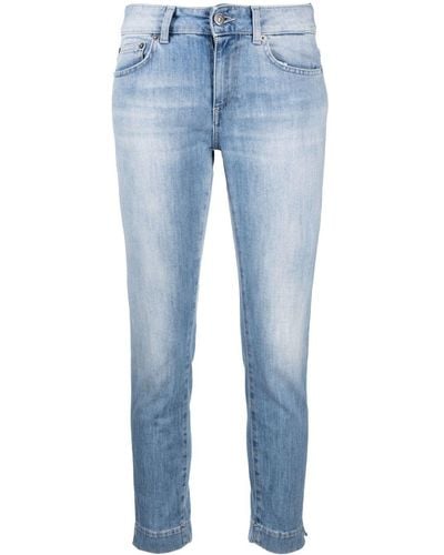 Dondup Straight-leg Cropped Jeans - Blue