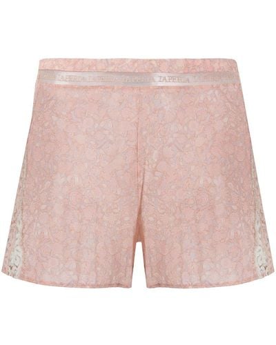 La Perla Floral-print Pyjama Shorts - Pink