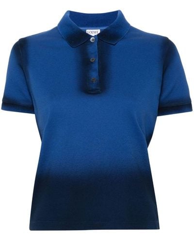 Loewe Cotton Polo Shirt - Blue