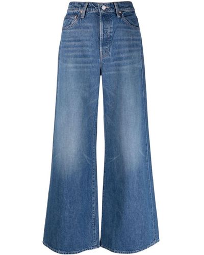 Mother Jeans a gamba ampia - Blu