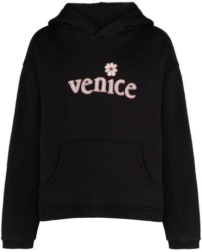 ERL Venice Cotton Hoodie - Black