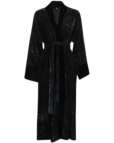 OBIDI Velvet Kimono - Black