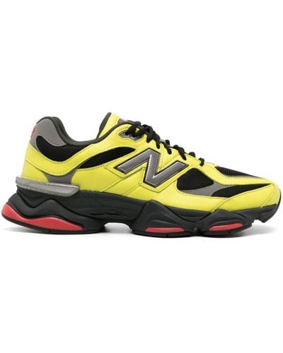 New Balance 9060 Leather Trainers - Yellow