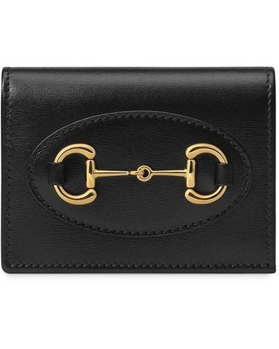 Gucci Horsebit 1955 Card Case Wallet - Black