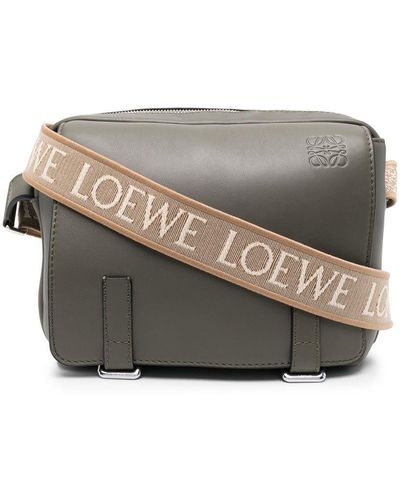 Loewe Xs Military Messenger Leather Bag - Multicolour