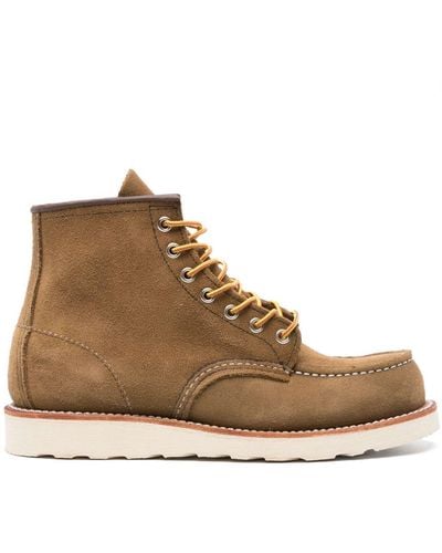 Red Wing Classic Moc Suede Boots - Brown