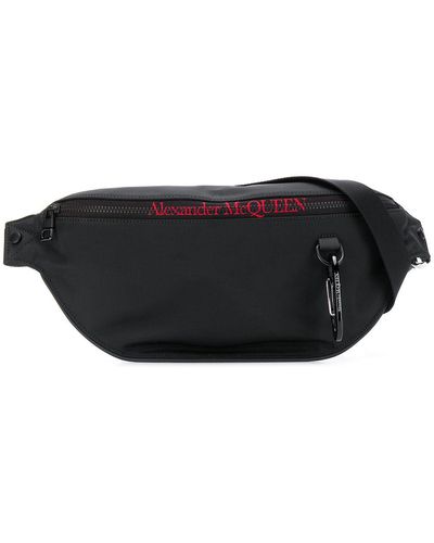 Alexander McQueen Black Polyamide Belt Bag