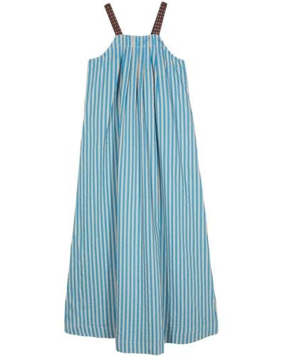 Alysi Striped Maxi Dress - Blue