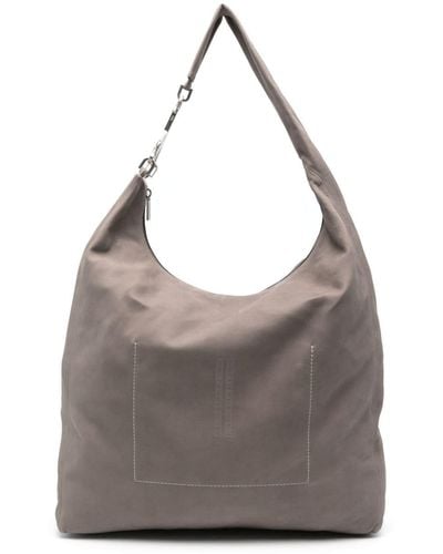 Rick Owens Leather Shoulder Bag - Gray