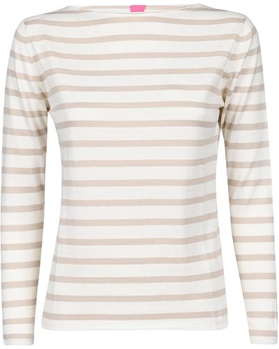 ALESSANDRO ASTE Cashmere Blend Striped Sweater - Natural