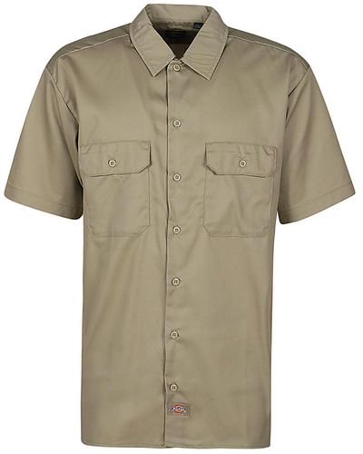Dickies Construct Pockets Short Sleeve Shirt - Green