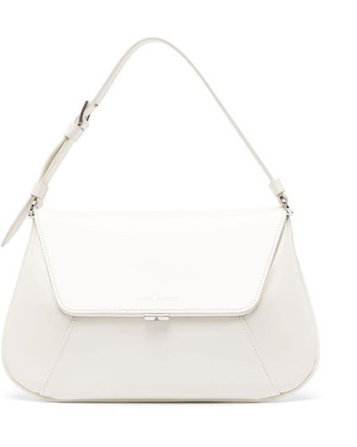 AMINA MUADDI Ami Leather Shoulder Bag - White