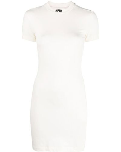 Heron Preston Logo Mini Dress - White