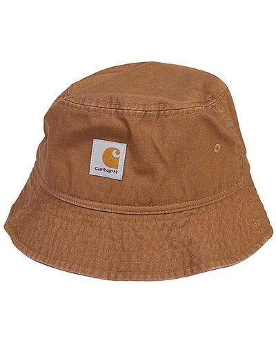 Carhartt Cappello bucket in cotone - Marrone