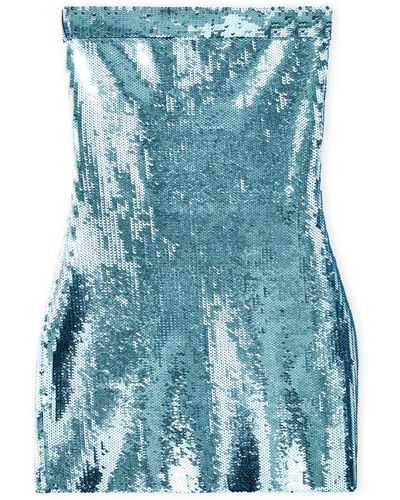 Loewe-Paulas Ibiza Sequinned Mini Dress - Blue