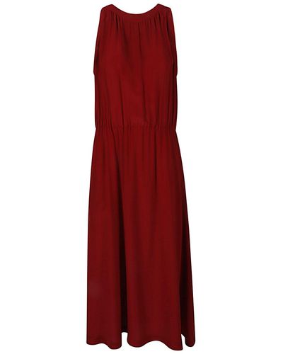 CRI.DA Silk Midi Dress - Red