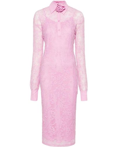 Blugirl Blumarine Dress With Logo - Pink