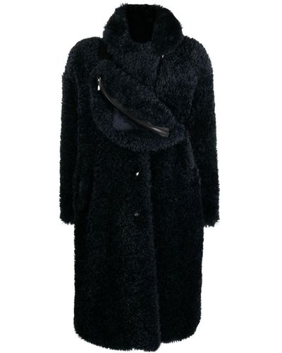 Emporio Armani Faux Fur Teddy Coat - Black