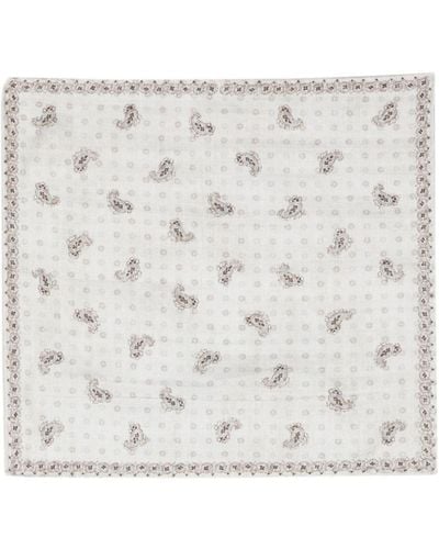 Brunello Cucinelli Silk Pocket-handkerchief - White