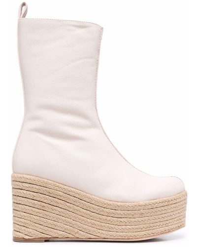 Paloma Barceló Nayla Leather Wedge Boots - Multicolour