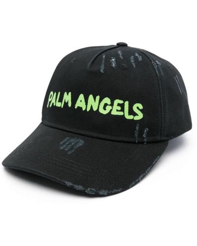 Palm Angels Cappello da baseball con stampa - Nero
