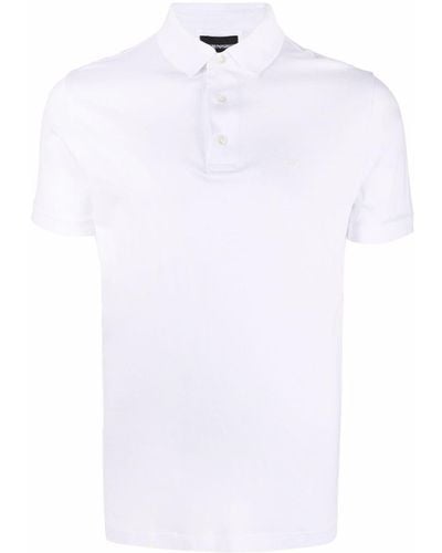 Emporio Armani Eagle-motif Polo Shirt - White