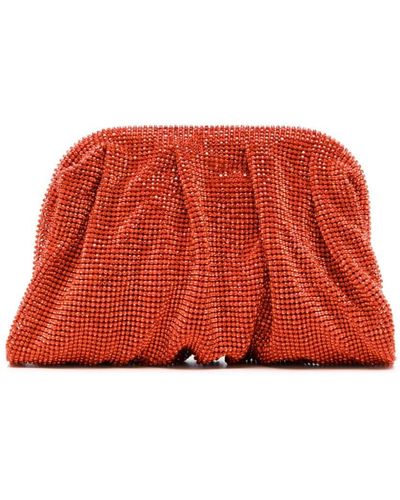 Benedetta Bruzziches Venus Rhinestoned Clutch Bag - Red