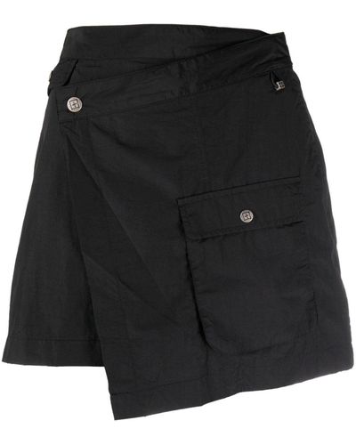 Ksubi Tactic Cargo Rap Asymmetric Skirt - Black