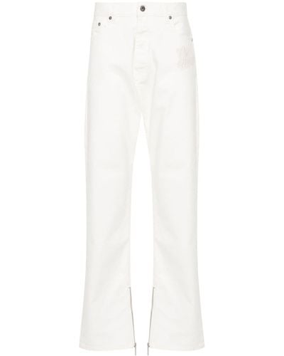 Off-White c/o Virgil Abloh Off- Jeans With Zip Detail - White