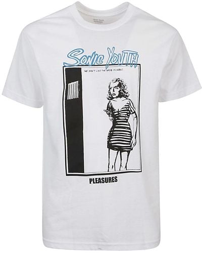 Pleasures Printed Cotton T-shirt - Gray