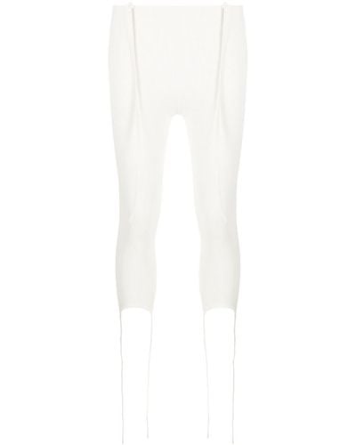 ANDREADAMO Jersey Stirrup leggings - White