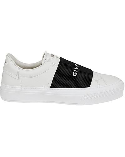 Givenchy City Court Logo-embroidered Leather Low-top Sneakers - White