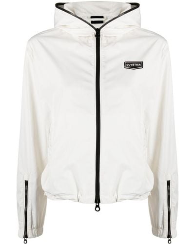 Duvetica Logo-patch Hooded Jacket - White