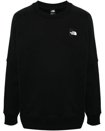 The North Face Rubberised-logo Cotton Sweatshirt - Black